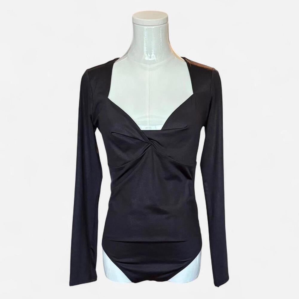 Express Body Contour Silky Twist Front Thong Bodysuit EXCELLENT CONDITION size M